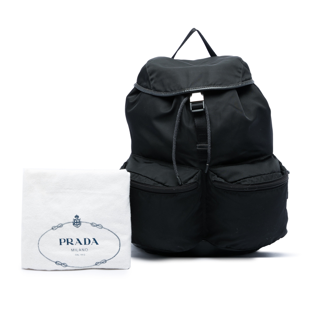 Pre-Loved Prada Saffiano Trimmed Tessuto Backpack - Picture 7 of 7